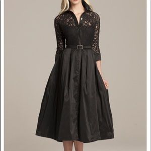 NWT Black lace shirt dress by Teri Jon